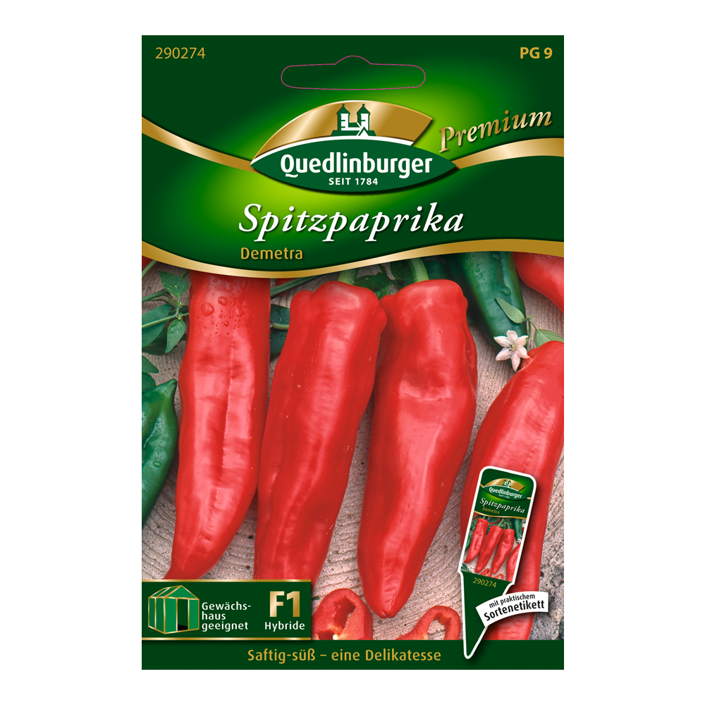 Quedlinburger Spitzpaprika "Demetra" von QUEDLINBURGER