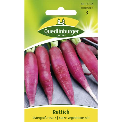 Rettich 'Ostergruß rosa 2', 1 Tüte Samen von Quedlinburger