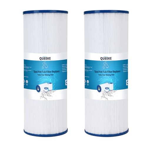 Queeke Spa-Filter ersetzt Unicel C-4950, Pleatco PRB50-IN, Guardian 413-212-02, Filbur FC-2390, 373045, 03FIL1600, 17-2380, J210/J220/J235/J245/J275, 5X 13 Drop In Whirlpool-Filter (2er-Pack) von Queeke