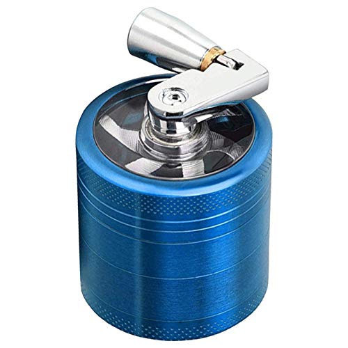 Grinder Crusher,4 Lagige Kräutermühle aus Zinklegierung mit Mühlengriff,Grinder für Tabak,Spice,Kräuter,Gewürze,Herb,Kaffee von Queen.Y