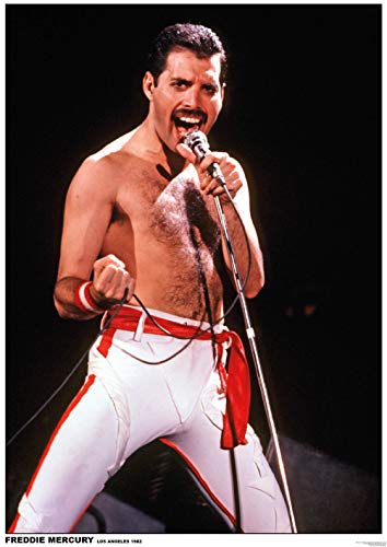 Queen Poster Freddie Mercury LOS Angeles 1982 von Queen