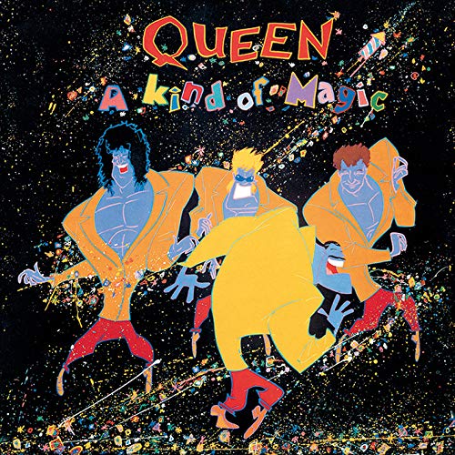 Queen Kunstdruck auf Leinwand, 40 x 40 cm, (A Kind of Magic), Mehrfarbig, 42 x 40 x 3, 8 cm von Queen