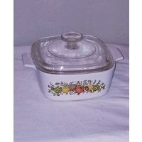 Vintage | 1970Er Pyrex Geschirr - Steinzeug-Servierschale-Tischplatte-Keramik-Teller-Porzellan-Geschirr Garten Dekoration - Corning Ware Vintage | 1970Er Pyrex Geschirr - Steinzeug-Servierschale-Tischplatte-Keramik-Teller-Porzellan-Geschirr Garten Dekoration - Corning Ware von QueenKshopCa