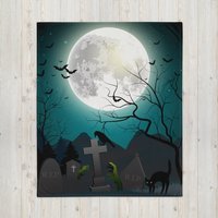 Halloween Decke, Wurfdecke, Geschenk, Beste Freundin Geschenke von QueenOfHalloweenShop