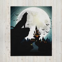 Halloween Decke, Wurfdecke, Geschenk, Beste Freundin Geschenke von QueenOfHalloweenShop