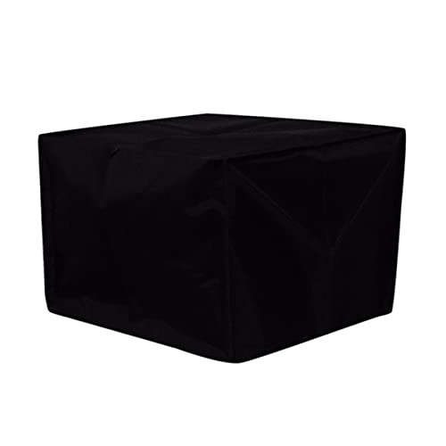 Queenbox 43 x 43 x 32 cm staubdichte Druckerabdeckung, wasserdicht, einfarbig, Staubschutz, Gehäuseschutz, kompatibel für Computer, schwarz von Queenbox