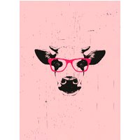 Queence Leinwandbild, BxH: 40 x 60 cm - rosa | schwarz von Queence