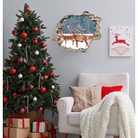 queence 3D-Wandtattoo "Hirsch im Schnee" selbstklebender Wandsticker Weihnachten queence 3D-Wandtattoo "Hirsch im Schnee" selbstklebender Wandsticker Weihnachten von Queence