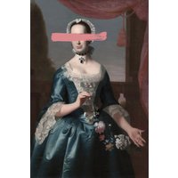 queence Acrylglasbild "Frau" von Queence