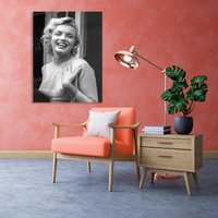 queence Acrylglasbild "Marilyn", Schwarz-Weiß-Frau-Stars von Queence