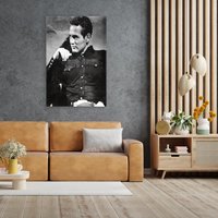 queence Acrylglasbild "Paul Newman", Schwarz-Weiß-Mann-Stars von Queence