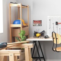 queence Alu-Dibond-Druck "Licht an" Sprüche  Sprüche & Texte Werkstatt, Öffnungszeiten, witzig, Schild von Queence