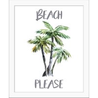 queence Bild "BEACH PLEASE", Palmen von Queence