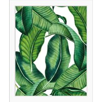 queence Bild "Holmes", Blätter, Blätter, gerahmt, Dschungel, Natur von Queence