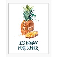 queence Bild "LESS MONDAY MORE SUMMER", Ananas von Queence