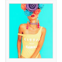 queence Bild "Lilli", HD Premium Poster-Druck inkl. Holzrahmen queence Bild "Lilli", HD Premium Poster-Druck inkl. Holzrahmen von Queence