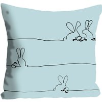 queence Dekokissen "Bunny Family mint" von Queence