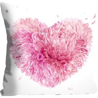 queence Dekokissen "Flower Heart", mit einem Blumenherz von Queence