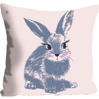queence Dekokissen "Nengah", mit einem schüchternen Hasen, Kissenhülle ohne Füllung, 1 Stück queence Dekokissen "Nengah", mit einem schüchternen Hasen, Kissenhülle ohne Füllung, 1 Stück von Queence