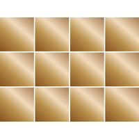 queence Fliesenaufkleber "Metallic Look", (Set, 12 St.), Stickerfliesen, selbstklebend, Sticker, 12er Set von Queence
