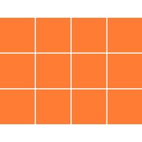 queence Fliesenaufkleber "Orange" Stickerfliesen, selbstklebend, Sticker, 12er Set von Queence