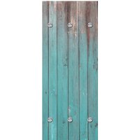 queence Garderobenleiste "Holzbretter", mit 6 Haken, 50 x 120 cm von Queence