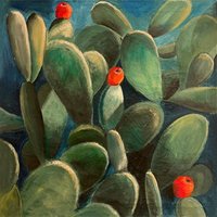 queence Leinwandbild "Cactus de Felanitx", Pflanzen, (1 St.) von Queence
