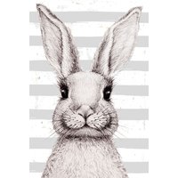 queence Metallbild "Gala", Hase, (1 St.), Stahlschilder von Queence
