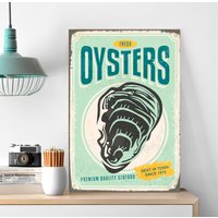 queence Metallbild "Oysters", (1 St.) von Queence