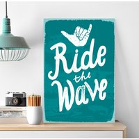 queence Metallbild "Ride the Wave", (1 St.) von Queence