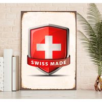 queence Metallbild "Swiss Made", (1 St.) von Queence