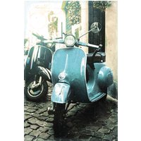 queence Metallbild "Vespa" Motorräder & Roller 1 Stk. tlg. Retro, Blechschild, Stahlschild, Italien von Queence