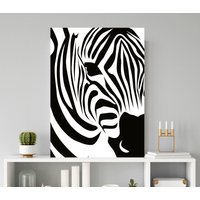queence Metallbild "Zebra", Zebras, (1 St.) von Queence