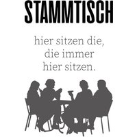 queence Wanddekoobjekt "STAMMTISCH" von Queence