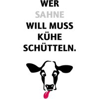 queence Wanddekoobjekt "Sahne" Stahlschild, Blechschild, Spruch, Witzig, Wanddeko, retro, 20x30cm queence Wanddekoobjekt "Sahne" Stahlschild, Blechschild, Spruch, Witzig, Wanddeko, retro, 20x30cm von Queence