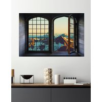 queence Wandsticker "Berge" Wandsticker, Wandbild, selbstklebend, 3D, Fenster queence Wandsticker "Berge" Wandsticker, Wandbild, selbstklebend, 3D, Fenster von Queence