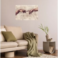 queence Wandsticker "Michelangelo" Selbstklebend, kinderleichte Anbringung von Queence