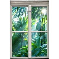 queence Wandsticker "Regenwald" Wandsticker, Wandbild, selbstklebend, 3D, Fenster queence Wandsticker "Regenwald" Wandsticker, Wandbild, selbstklebend, 3D, Fenster von Queence
