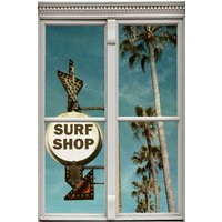 queence Wandsticker "Surf Shop" von Queence