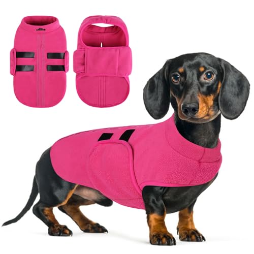 Queenmore Hundepullover Fleece Warm Hundemantel Winter, Hundejacke Hundeweste Kleine Hund, Wintermantel Hunddackel, Chihuahua, Bulldog, Greyhound, Rosa, M Queenmore Hundepullover Fleece Warm Hundemantel Winter, Hundejacke Hundeweste Kleine Hund, Wintermantel Hunddackel, Chihuahua, Bulldog, Greyhound, Rosa, M von Queenmore