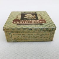 Metalldose Vintage Blechdose Diamalt Heilkräuter Husten-Drops München von QueenofGarbage2