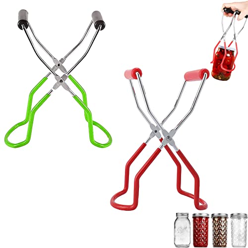 2 Stücke Einmachglas Glasheber Einmachglas-Heber Zange Lifter Zange Gläser Einmachglasheber Zanges für jeglicher Größe ideale Einkochgläser Konserven Heber Hilfe beim Einmachen Sturzgläser Küche von Queerelele