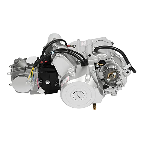 125cc Engine Motor Kit Semi Auto Electric Start 3+1 Reverse 4 Takt Motor Halbautomatisch ATV Motor Go Kart Einzylinder Motor Luftgekühlt Elektrischer Start mit Verkabelung + Luftfilter + Kettenkasten 125cc Engine Motor Kit Semi Auto Electric Start 3+1 Reverse 4 Takt Motor Halbautomatisch ATV Motor Go Kart Einzylinder Motor Luftgekühlt Elektrischer Start mit Verkabelung + Luftfilter + Kettenkasten von Queeucaer