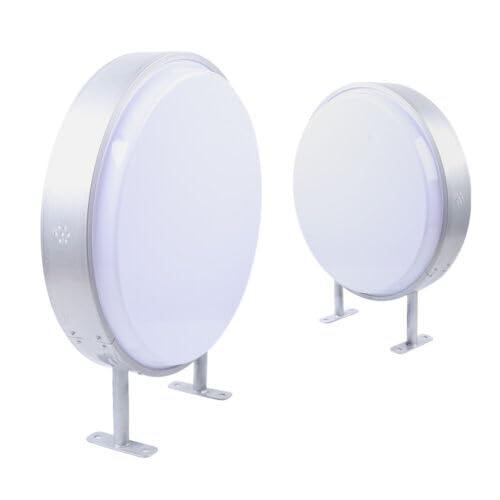 20Zoll LED Leuchtkasten Rund Doppelseitig Leuchtreklame Nasenschild Leuchtschild Runde Vorspringende,LED Schild,LED Lichtbox Ladenschild wasserdichte Doppelseitige Leuchtkasten Circular Projektion von Queeucaer