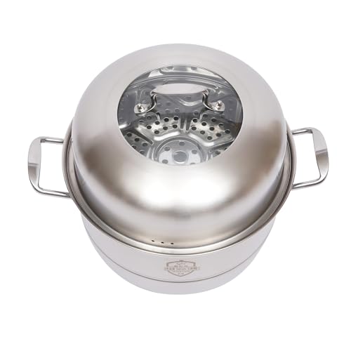 5 Etagen Dampfkocher Gardampftopf Edelstahl Dampfgarer 32cm,Dampfgarer Manti-Topf Mantowarka Glasdeckel,Dampfeinsatz und Glasdeckel, Dampfkochtopf, auch für Induktionsherd 5 Etagen Dampfkocher Gardampftopf Edelstahl Dampfgarer 32cm,Dampfgarer Manti-Topf Mantowarka Glasdeckel,Dampfeinsatz und Glasdeckel, Dampfkochtopf, auch für Induktionsherd von Queeucaer