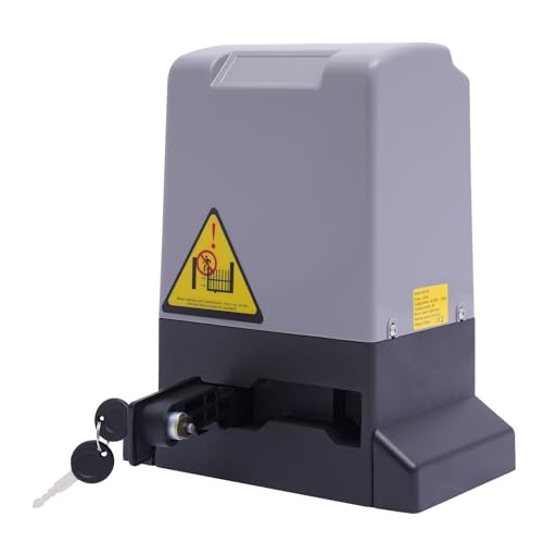 750w Ferngesteuerter Türöffner 220V,Schiebetorantrieb Jet + 6m Zahnstange Schiebetor Motor Komplett-Set 1800KG von Queeucaer