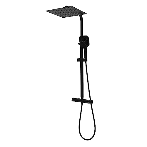 Duschsystem mit Thermostat Duschset Regenwalddusche Komplett für Dusche Duscharmatur, Regendusche 30cm, Handbrause mit 3-Strahlarten Regenwalddusche Komplett für Badezimmer, Duschen und Badewannen Duschsystem mit Thermostat Duschset Regenwalddusche Komplett für Dusche Duscharmatur, Regendusche 30cm, Handbrause mit 3-Strahlarten Regenwalddusche Komplett für Badezimmer, Duschen und Badewannen von Queeucaer