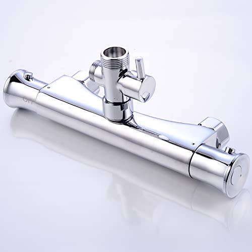 Duschthermostat Bad Dusch Duschthermostat Mischbatterie Duschthermostat Messing Warm- und Kaltwasserversorgung Duschmischbatterie Thermostat mit 38 °C Sicherheitstaste Duschthermostat Bad Dusch Duschthermostat Mischbatterie Duschthermostat Messing Warm- und Kaltwasserversorgung Duschmischbatterie Thermostat mit 38 °C Sicherheitstaste von Queeucaer