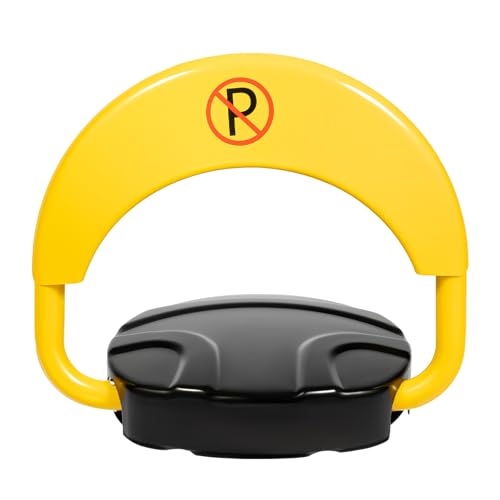 Fernbedienung Parksperre Automatische Solar-Parkplatzsperre Remote Control Car Parking Spot Lock mit Foldable Barrier Space Saver,180°Ferngesteuerter Parkschloss Wasserdicht von Queeucaer