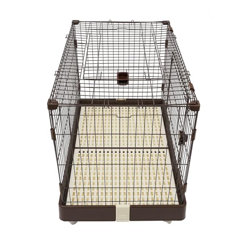 Haustierkäfig, Haustiertransporter, Kaffee Farbe Haustier Käfig Indoor Hundekäfig Schrank Hundebox Hundehütte Hundehaus Haustierkäfig Kiste für Haustiere wie Hunde, Kaninchen und Katzen zu schaffen fü von Queeucaer